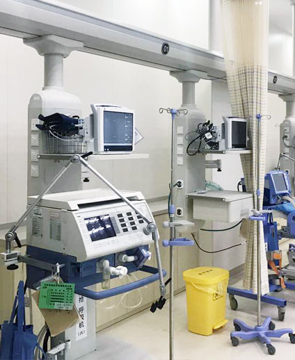 Suministro de techo de gas médico